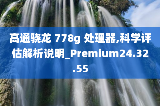 高通骁龙 778g 处理器,科学评估解析说明_Premium24.32.55