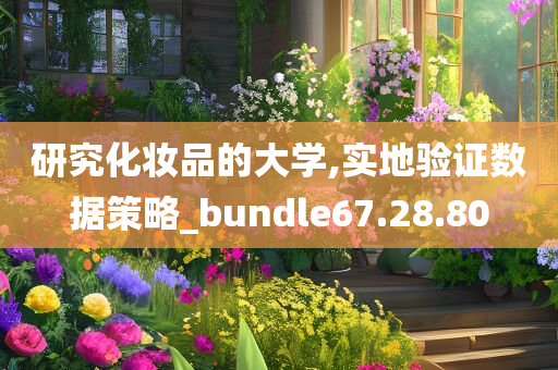 研究化妆品的大学,实地验证数据策略_bundle67.28.80