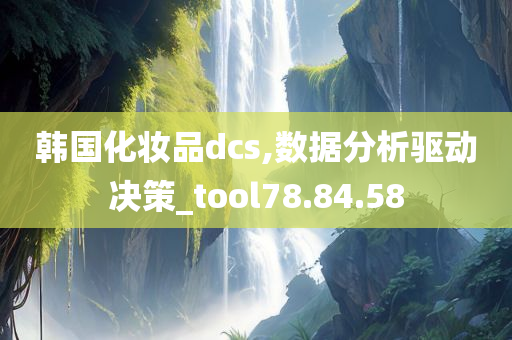 韩国化妆品dcs,数据分析驱动决策_tool78.84.58