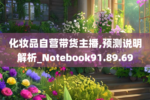 化妆品自营带货主播,预测说明解析_Notebook91.89.69