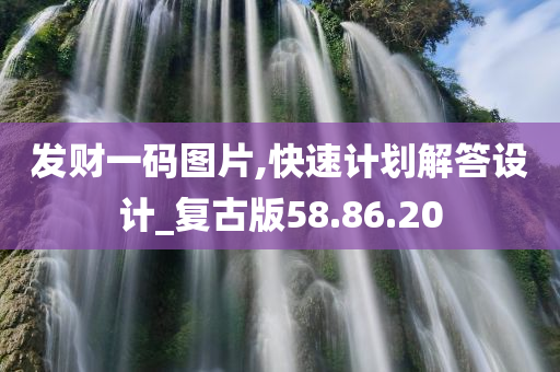 发财一码图片,快速计划解答设计_复古版58.86.20