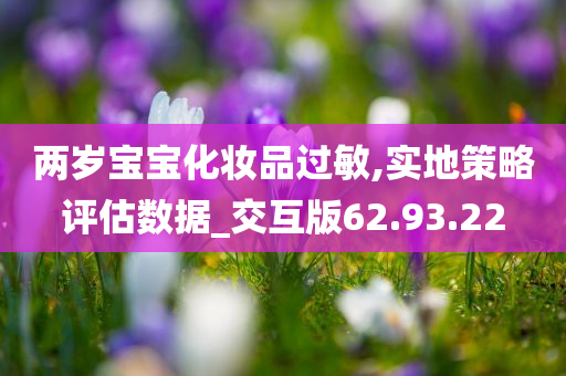 两岁宝宝化妆品过敏,实地策略评估数据_交互版62.93.22