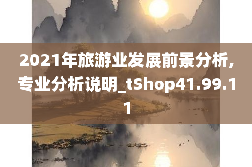 2021年旅游业发展前景分析,专业分析说明_tShop41.99.11