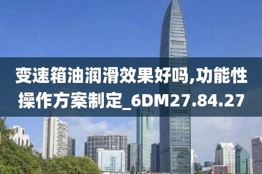 变速箱油润滑效果好吗,功能性操作方案制定_6DM27.84.27