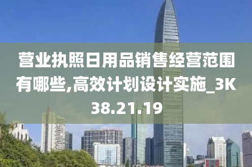 营业执照日用品销售经营范围有哪些,高效计划设计实施_3K38.21.19