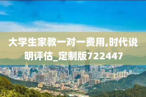 大学生家教一对一费用,时代说明评估_定制版722447