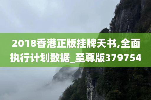 2018香港正版挂牌天书,全面执行计划数据_至尊版379754