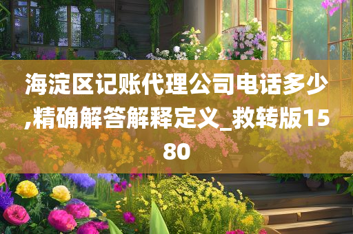 海淀区记账代理公司电话多少,精确解答解释定义_救转版1580