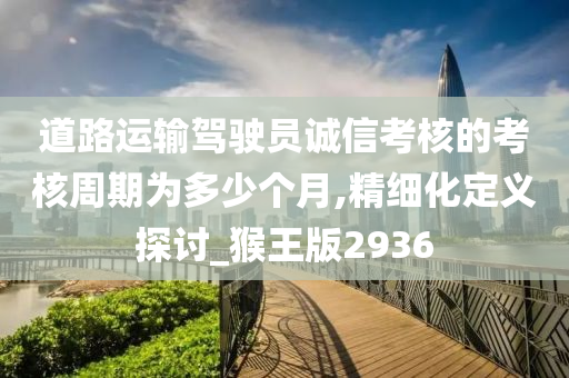 道路运输驾驶员诚信考核的考核周期为多少个月,精细化定义探讨_猴王版2936