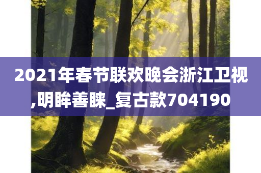 2021年春节联欢晚会浙江卫视,明眸善睐_复古款704190