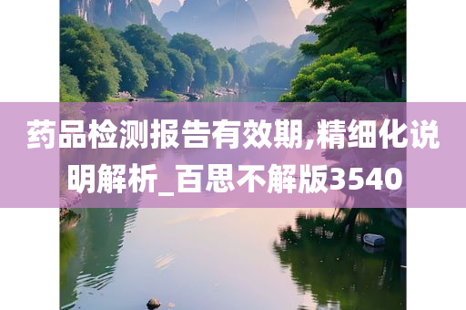 药品检测报告有效期,精细化说明解析_百思不解版3540