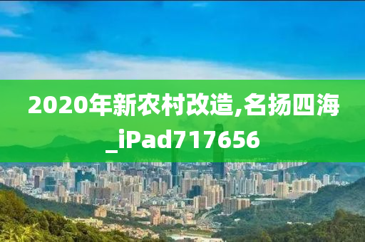 2020年新农村改造,名扬四海_iPad717656