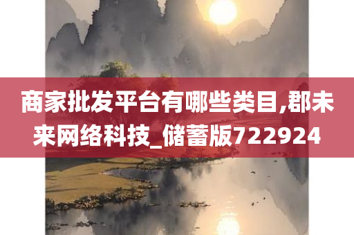 商家批发平台有哪些类目,郡未来网络科技_储蓄版722924