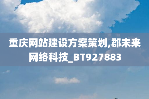 重庆网站建设方案策划,郡未来网络科技_BT927883