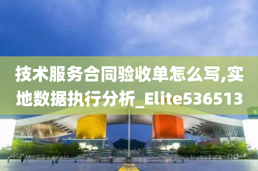 技术服务合同验收单怎么写,实地数据执行分析_Elite536513