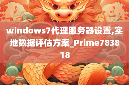 windows7代理服务器设置,实地数据评估方案_Prime783818