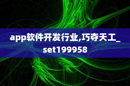 app软件开发行业,巧夺天工_set199958