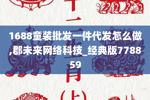 1688童装批发一件代发怎么做,郡未来网络科技_经典版778859