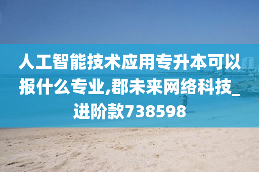 人工智能技术应用专升本可以报什么专业,郡未来网络科技_进阶款738598