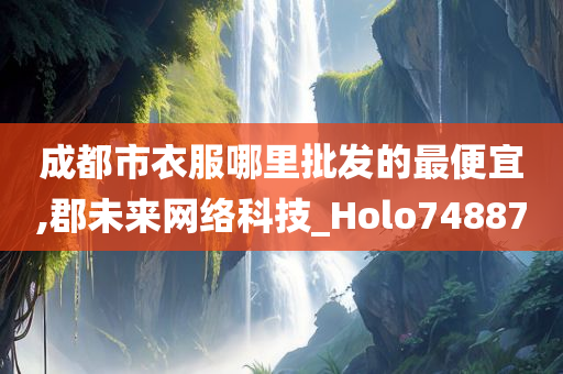 成都市衣服哪里批发的最便宜,郡未来网络科技_Holo748870