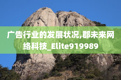 广告行业的发展状况,郡未来网络科技_Elite919989