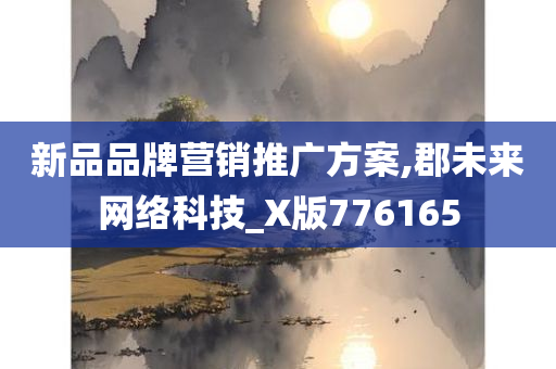 新品品牌营销推广方案,郡未来网络科技_X版776165