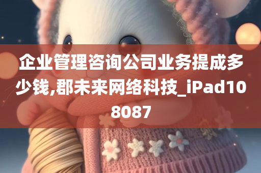 企业管理咨询公司业务提成多少钱,郡未来网络科技_iPad108087