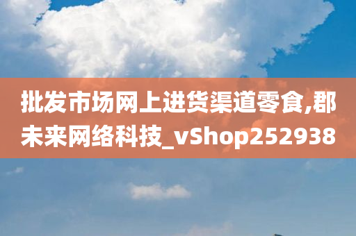 批发市场网上进货渠道零食,郡未来网络科技_vShop252938