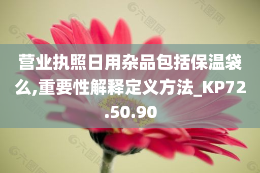 营业执照日用杂品包括保温袋么,重要性解释定义方法_KP72.50.90