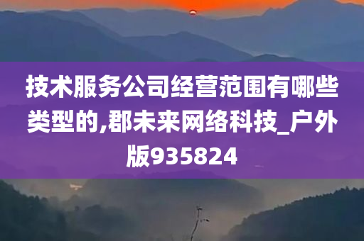 技术服务公司经营范围有哪些类型的,郡未来网络科技_户外版935824