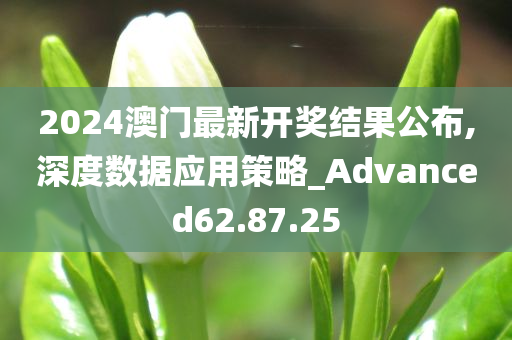 2024澳门最新开奖结果公布,深度数据应用策略_Advanced62.87.25