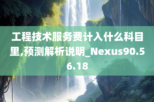 工程技术服务费计入什么科目里,预测解析说明_Nexus90.56.18