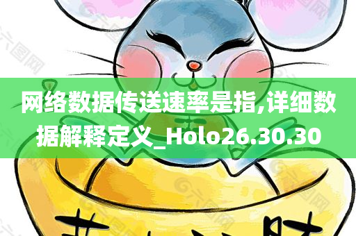 网络数据传送速率是指,详细数据解释定义_Holo26.30.30