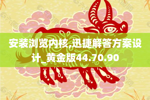 安装浏览内核,迅捷解答方案设计_黄金版44.70.90