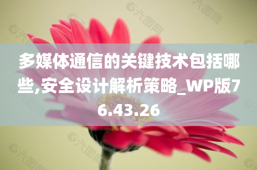 多媒体通信的关键技术包括哪些,安全设计解析策略_WP版76.43.26