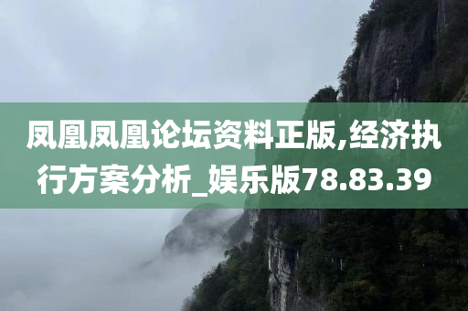 凤凰凤凰论坛资料正版,经济执行方案分析_娱乐版78.83.39