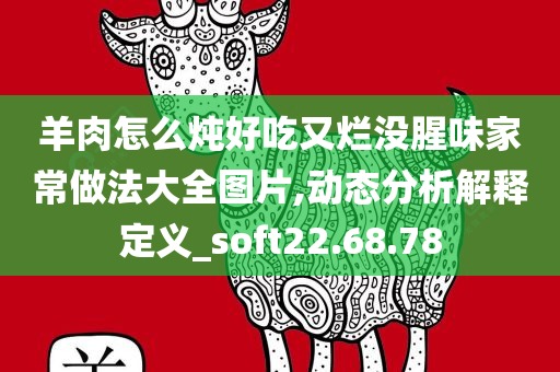 羊肉怎么炖好吃又烂没腥味家常做法大全图片,动态分析解释定义_soft22.68.78